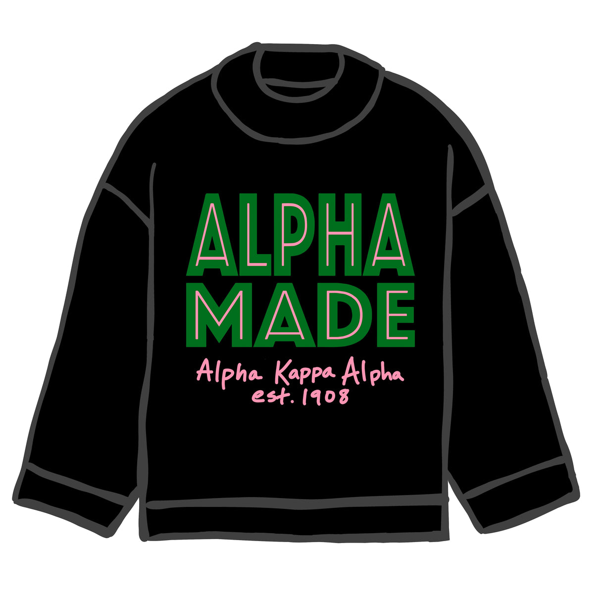 ALPHA MADE Sweater Black