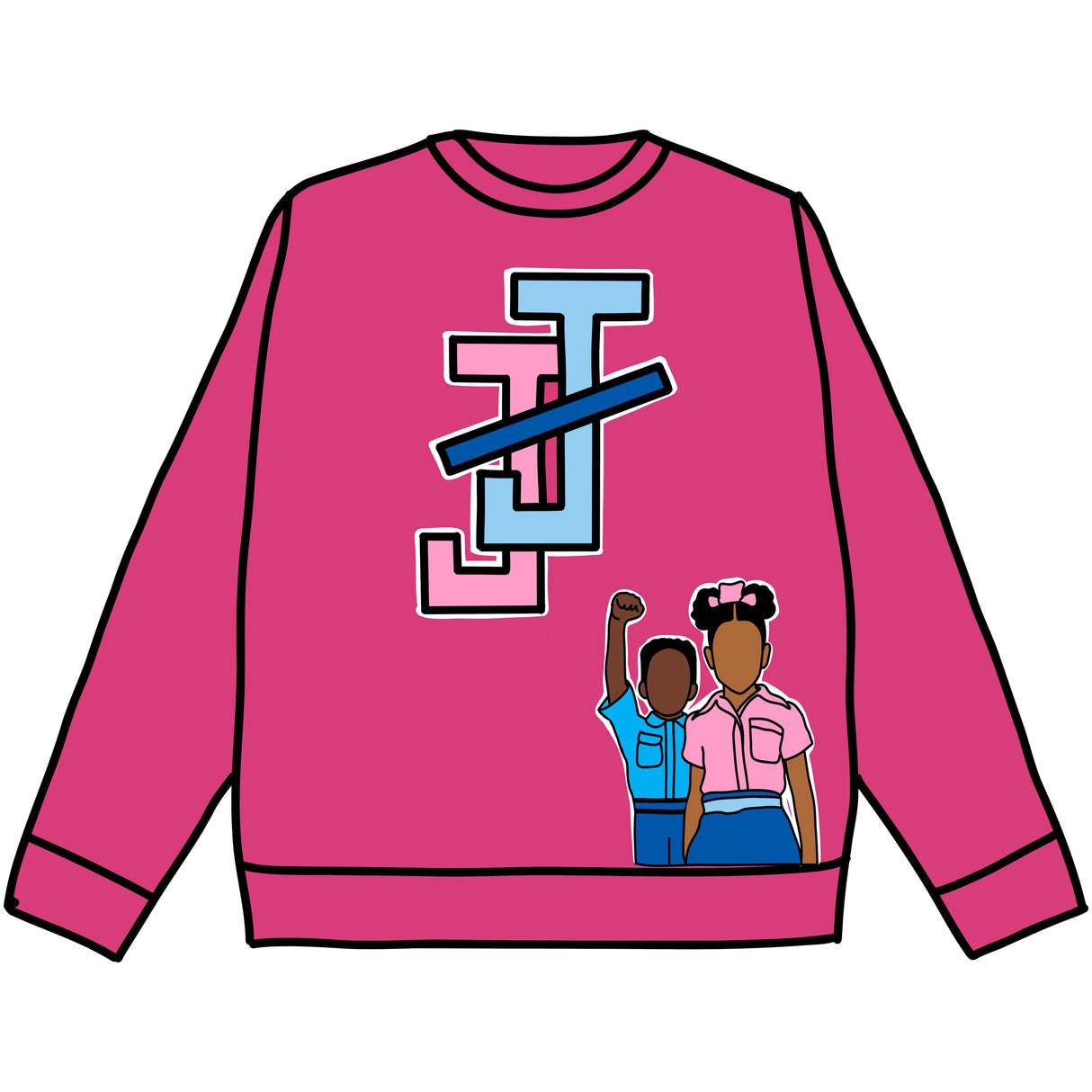 Jack & Jill Crewneck Pink