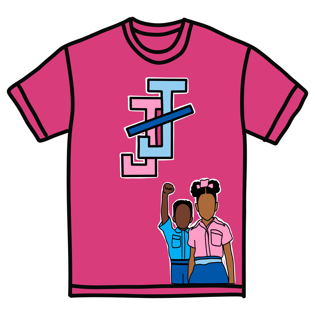 Jack & Jill Tee Pink