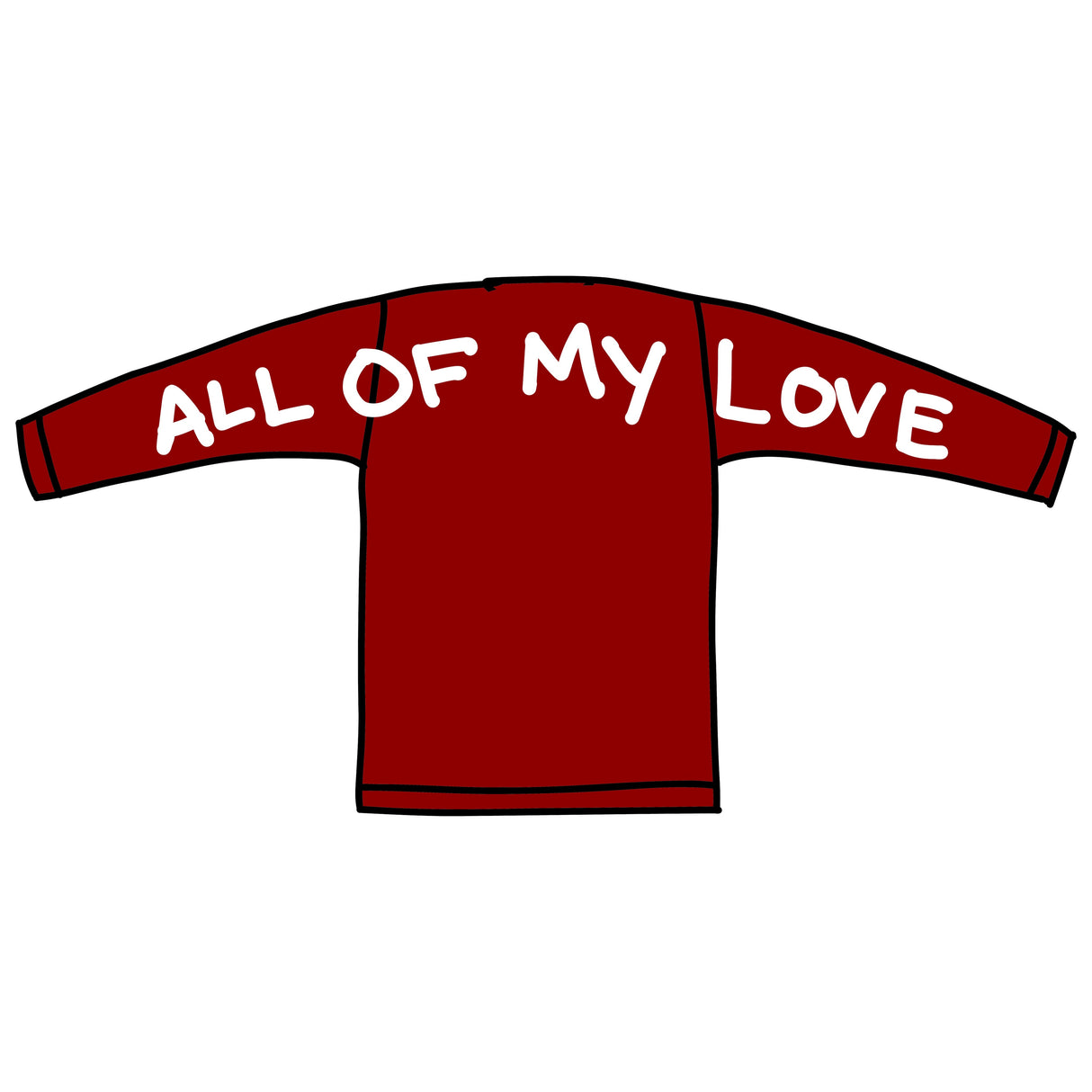 Delta "ALL OF MY LOVE" Puffy Crewneck