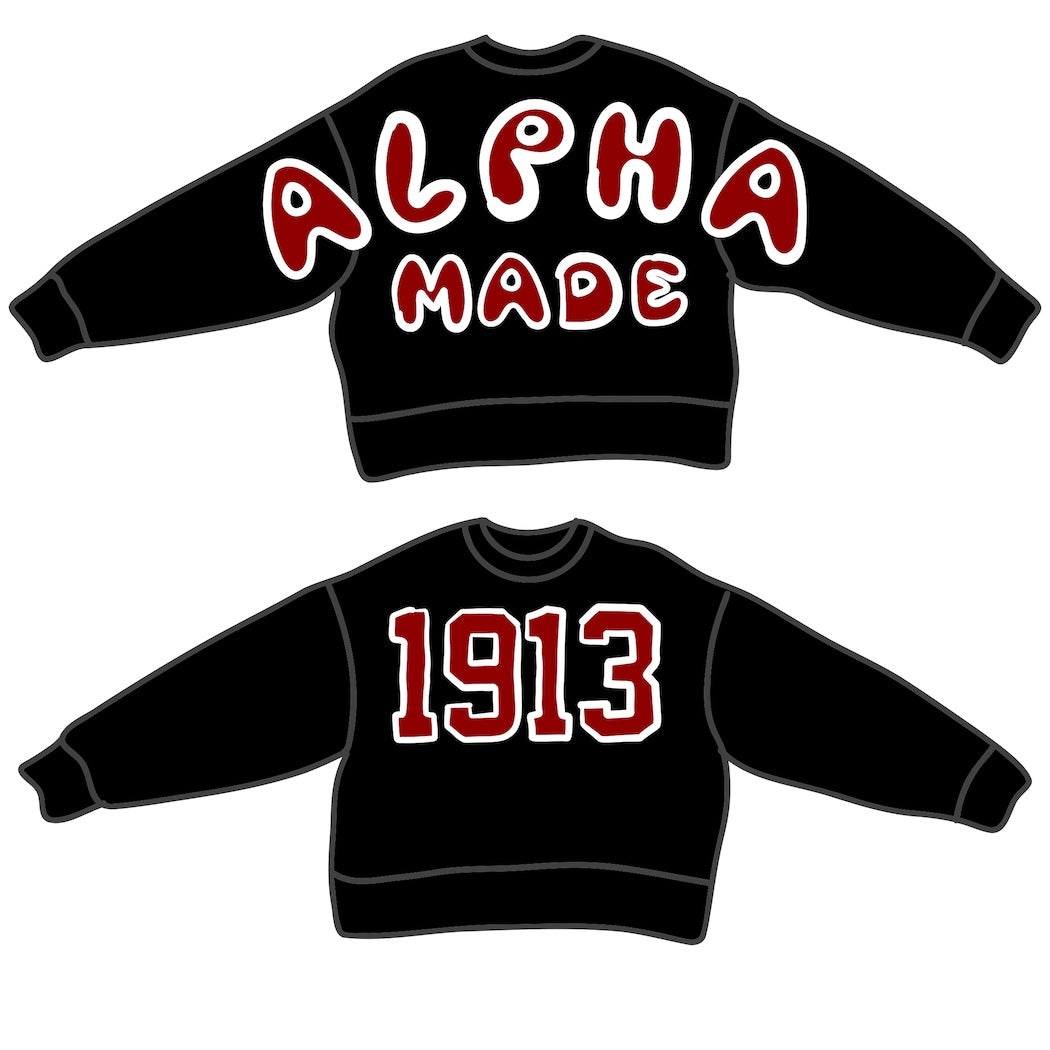 Delta ALPHA MADE Puffy Crewneck