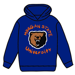 Morgan State Puffy Paint Hoodie