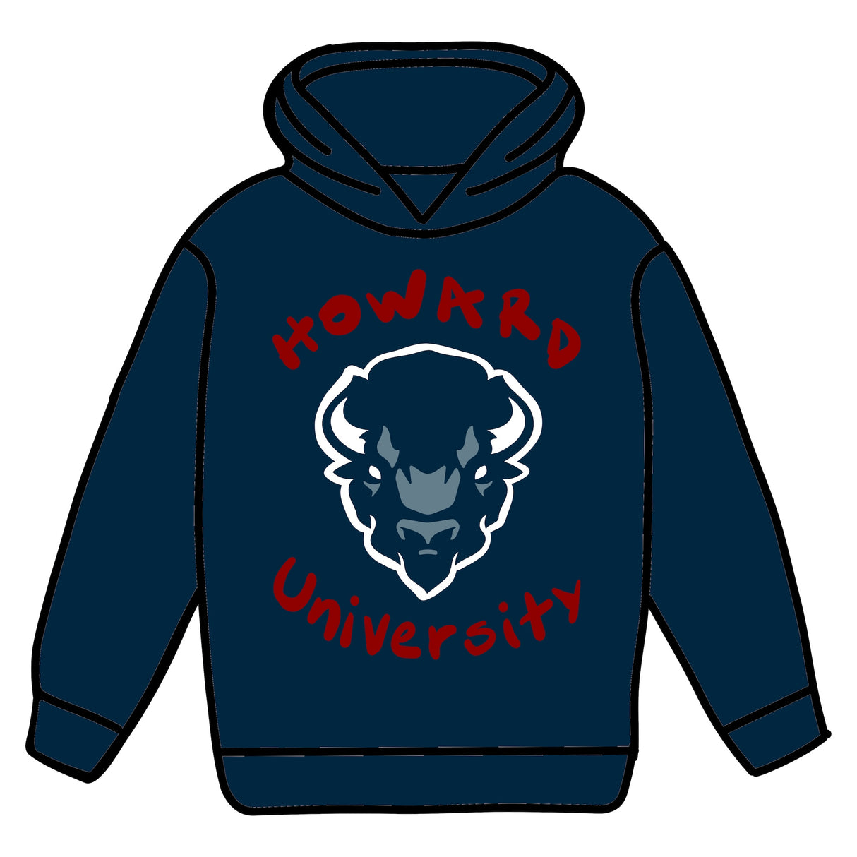 Howard Bison Puffy Hoodie